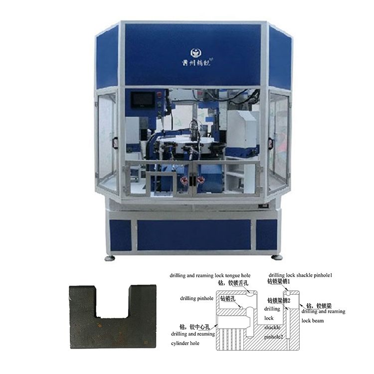 JZ-2.3D Automatic Rectangular Lock Combination Machine