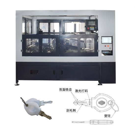 点击查看详细信息<br>标题：JZ-3.8G自动钥匙双面铣牙刮毛刺.激光打码、串环机 阅读次数：883