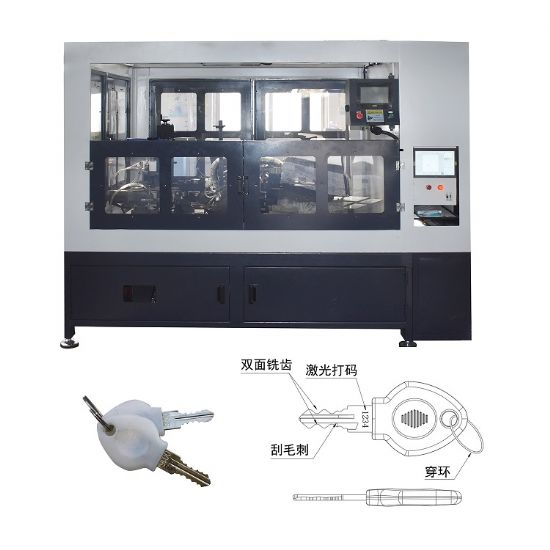 点击查看详细信息<br>标题：JZ-3.8G自动钥匙双面铣牙刮毛刺.激光打码、串环机 阅读次数：289